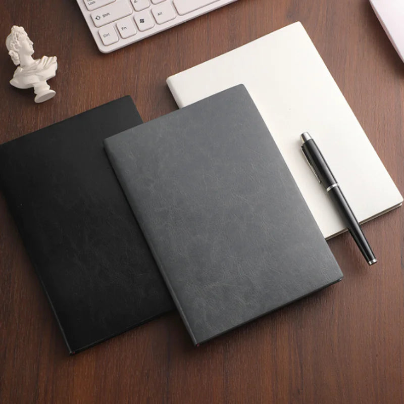 Cuaderno de Negocios Elegante A5 de Cuero para Oficina y Estudio