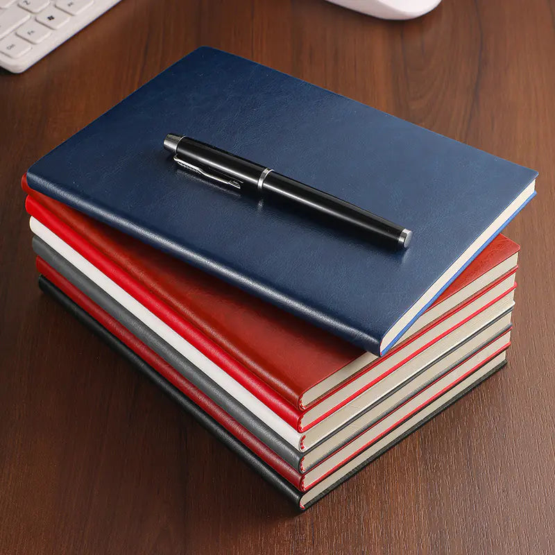 Cuaderno de Negocios Elegante A5 de Cuero para Oficina y Estudio